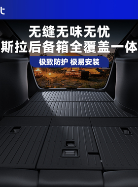 BJBT适用特斯拉modelyl焕新版后备箱垫全包围尾垫tesla3内饰配件
