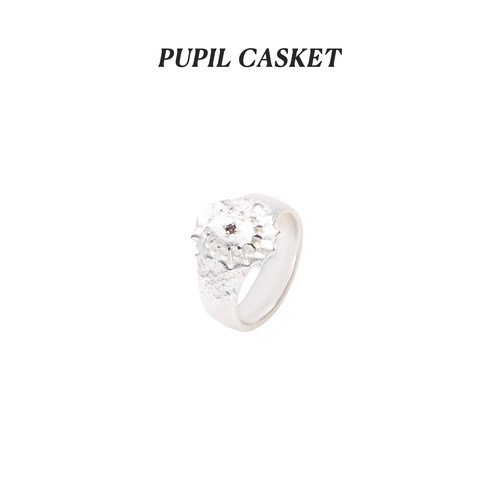 pupilcasket戒指纯银质感造型