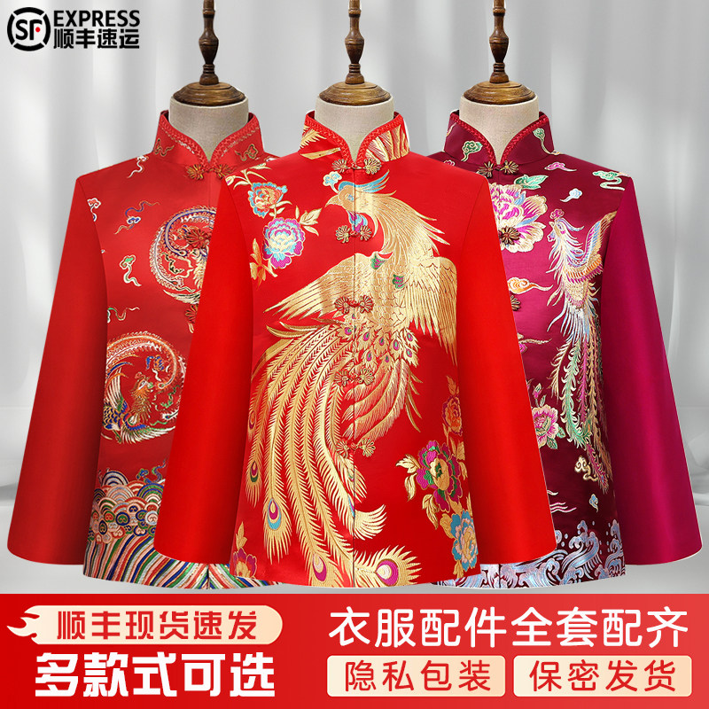 高档云锦女款老人寿衣七件套全套
