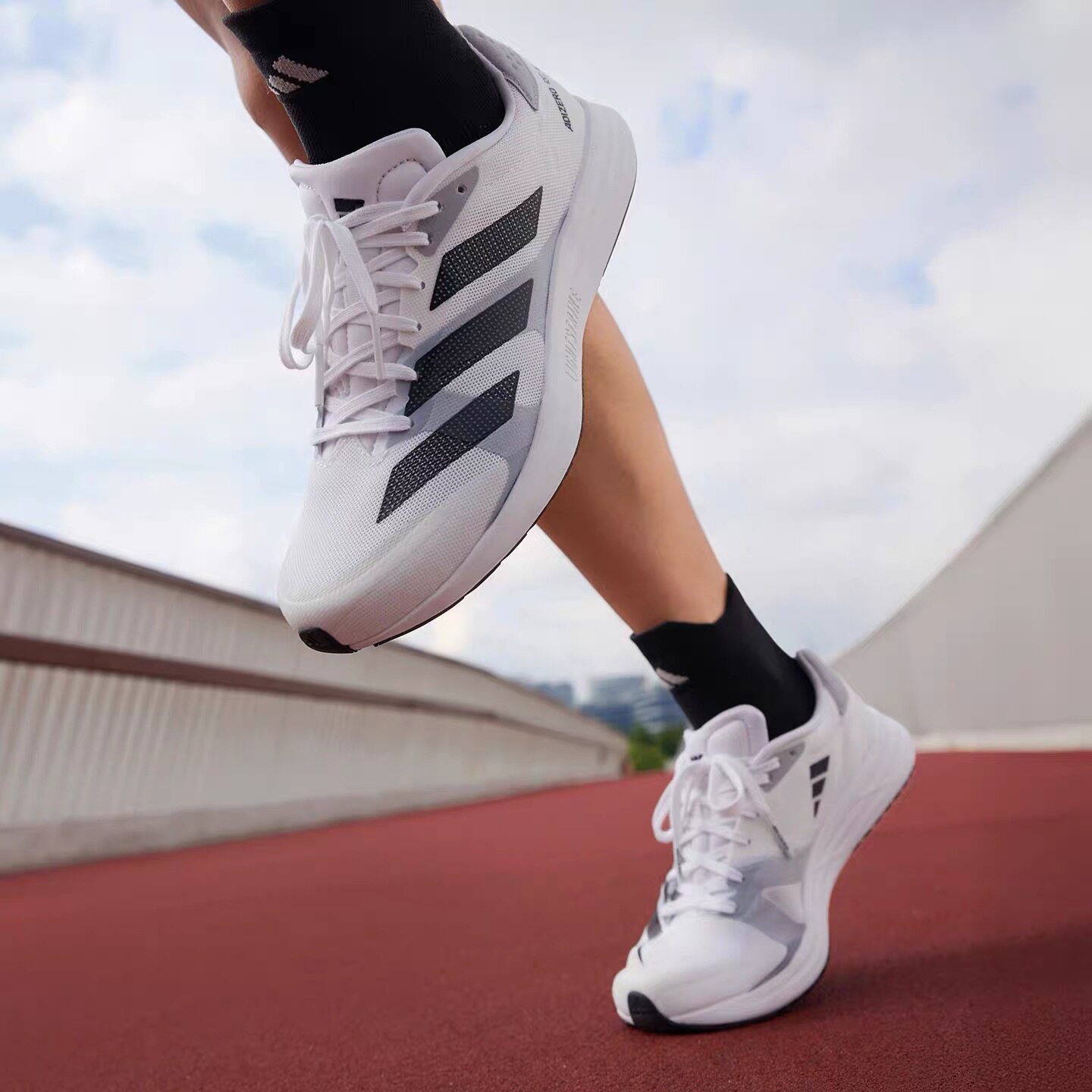 adidas阿迪达斯adizero RC 4超轻透湿排汗缓震训练备赛跑步鞋男女