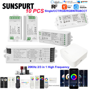 七彩5050灯带led调光器 2.4G触摸高频遥控RGB控制器 RGBW灯条开关