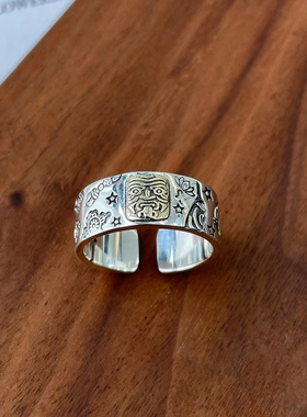 新款复古扎基拉姆戒指女国潮简约