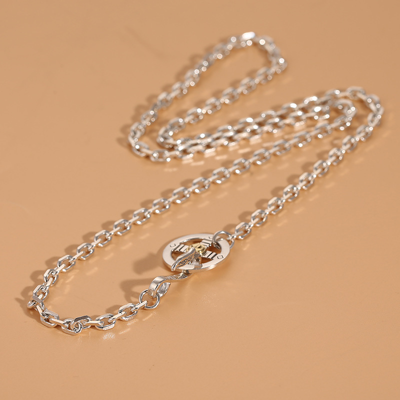 新品高桥吾郎饰品欧美风复古太角链羽毛百搭项链配饰饰品