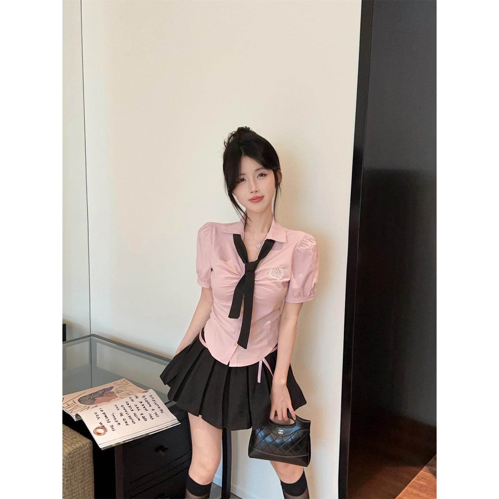 粉红色制服套装女士软龄足部按摩工作服技师工作服台球陪同教练工