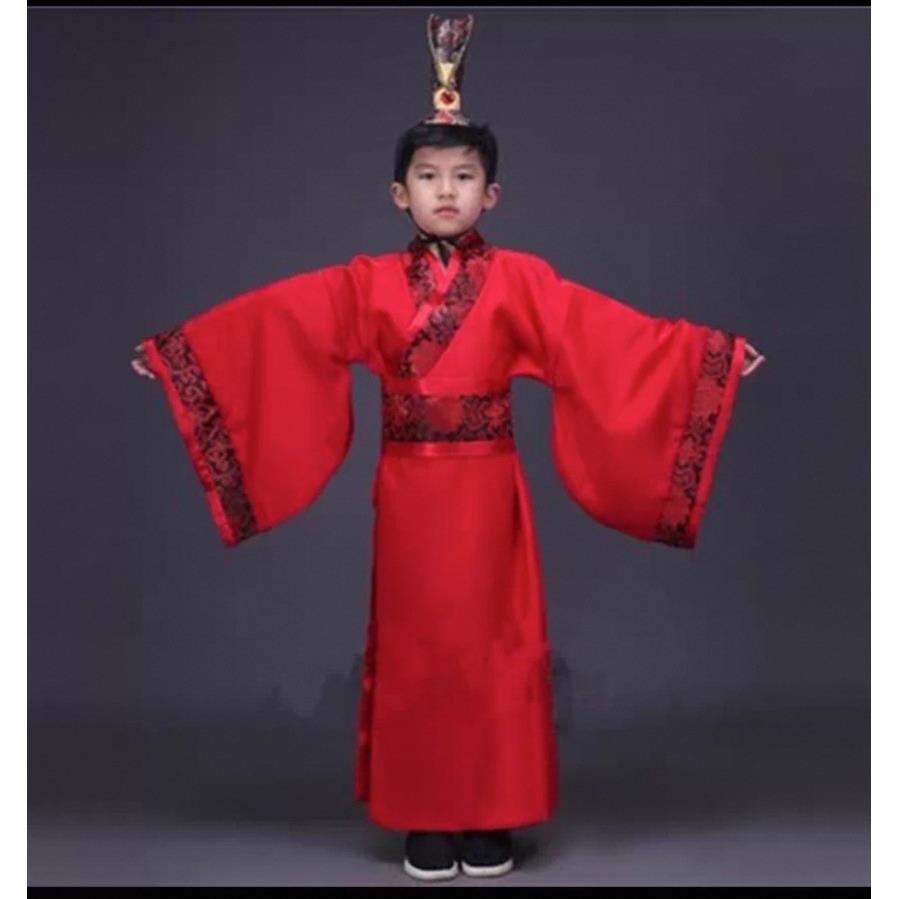 儿童古装表演服晏子使楚国学皇帝校园剧服课本话剧侍女太监演出服