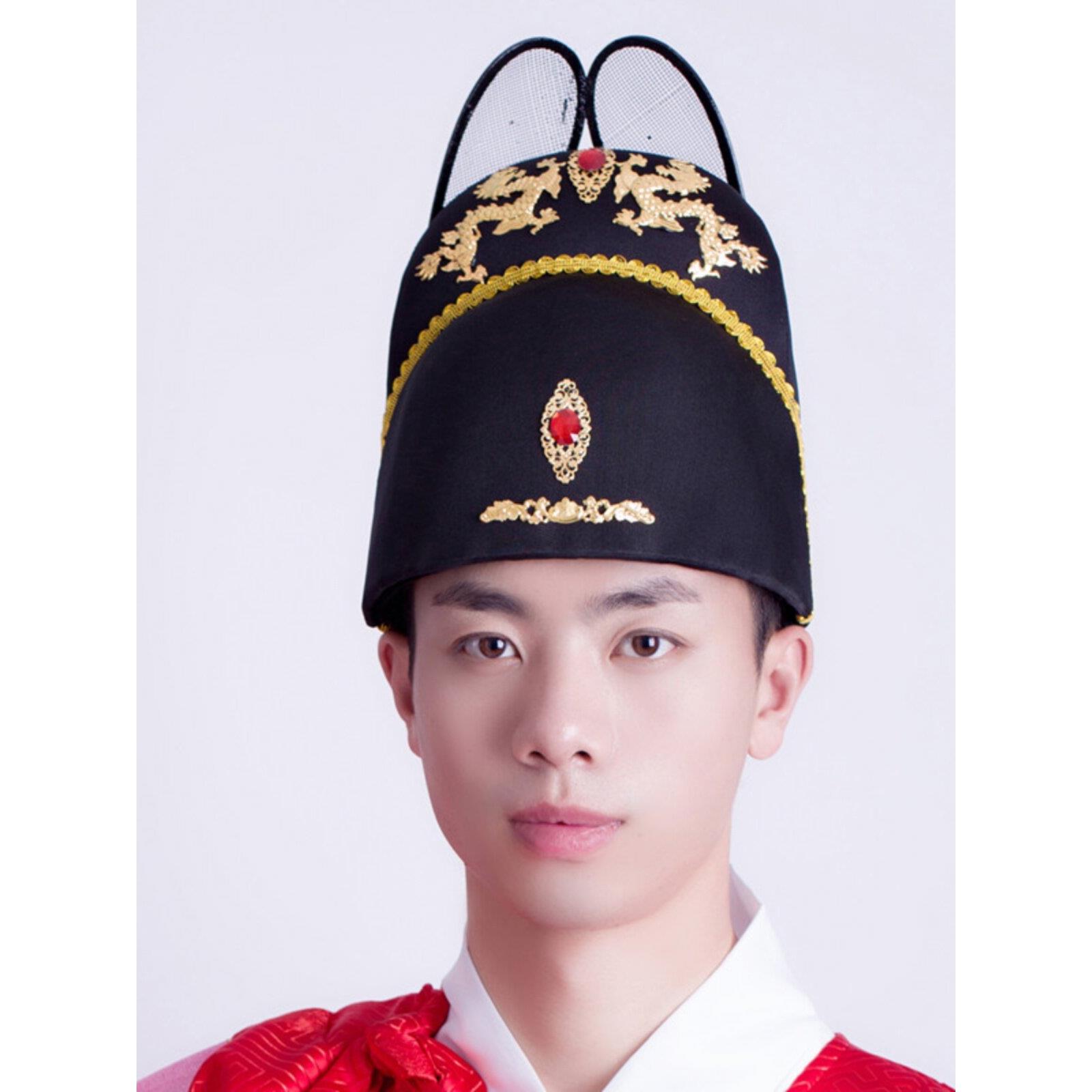 明代翼山冠帽古风汉代马夫帽明代锦衣贵妃鱼服帽皇帝帽官帽