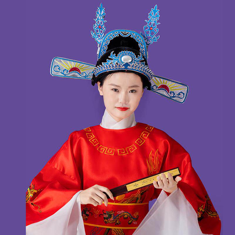 中秋博饼状元帽状元服装状元帽新郎帽中式婚礼中状元驸马博饼状元