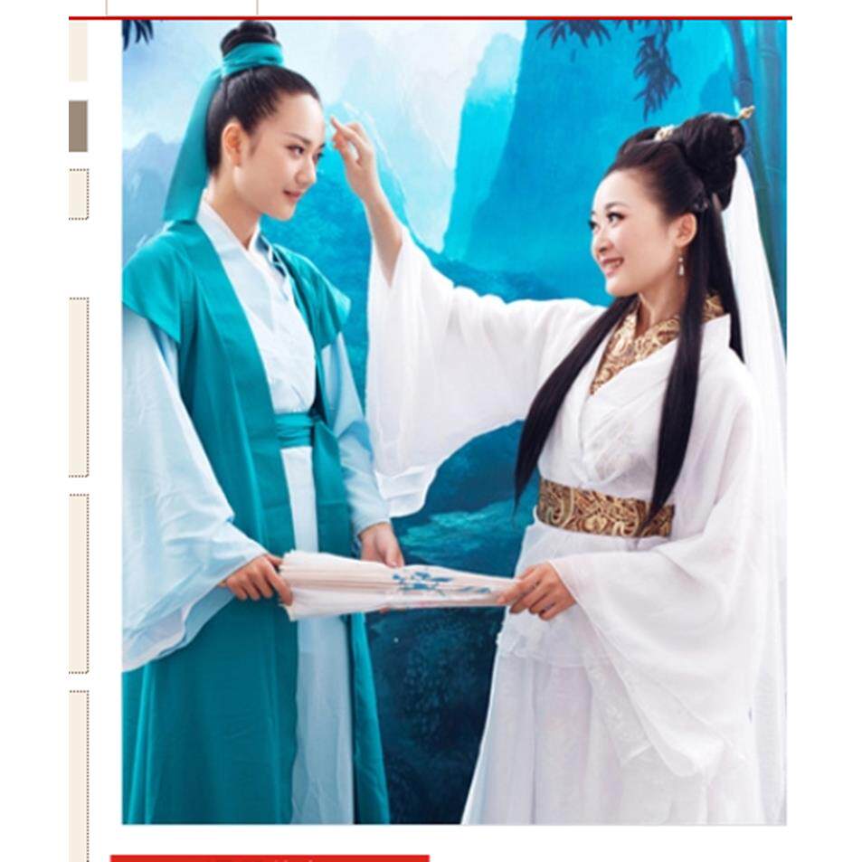 年会成人反串戏服许仙白素贞古装演出服白蛇传新白娘子话剧表演服
