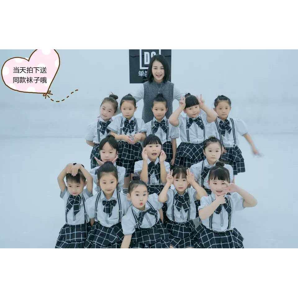 新款我们刚上一年级舞蹈表演服装儿童小荷风采演出服小学生舞台装