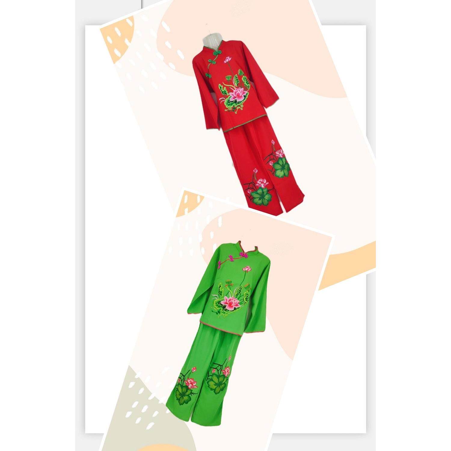 秧歌服装2024新款中老年人秋冬季广场演出服腰鼓服扇子舞扭秧歌服