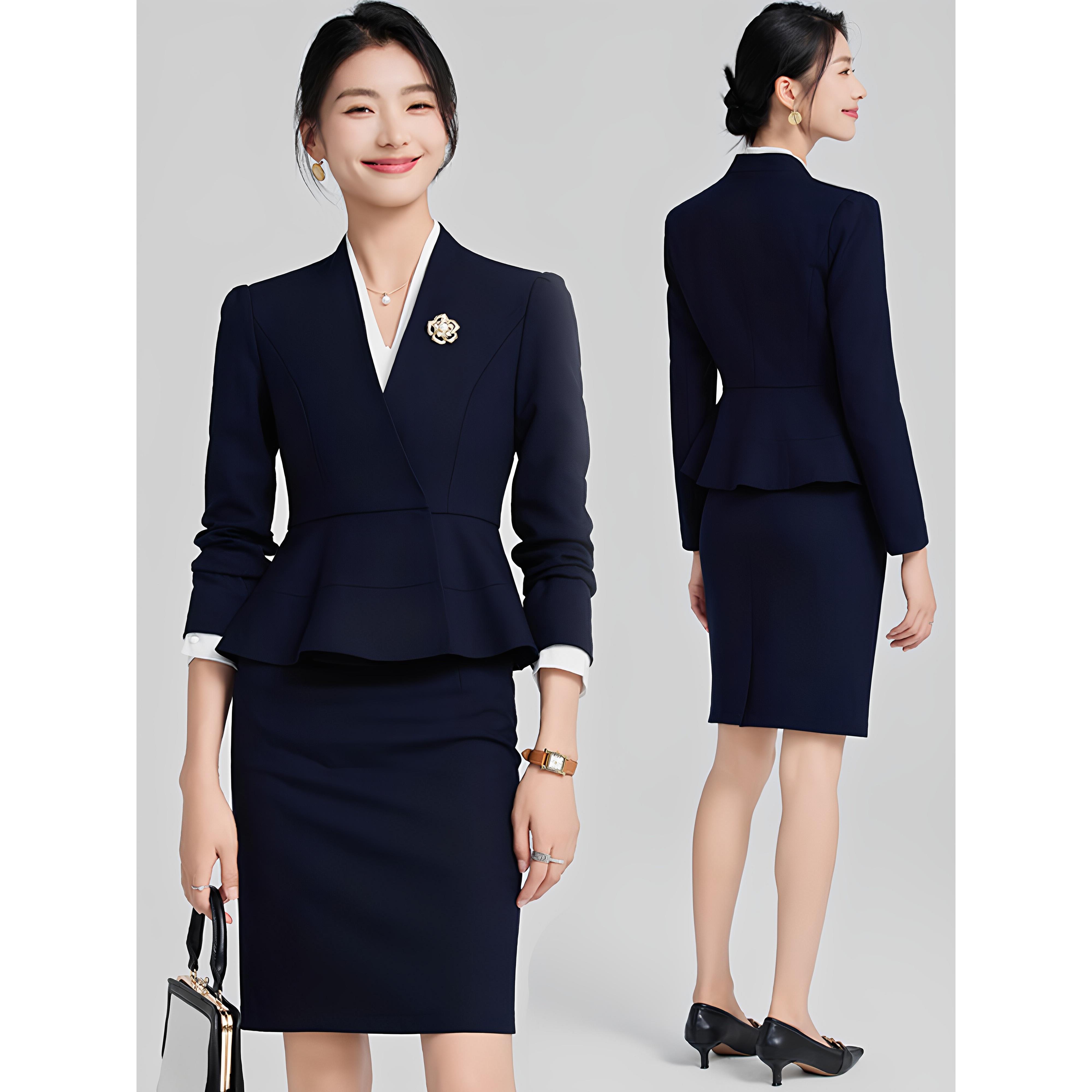 西装套装女时尚气质高端职业装正装医美酒店经理案场珠宝店工作服