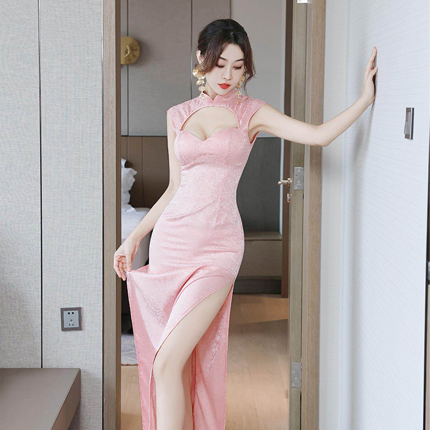 夜店女装爆款夜总会名媛性感连衣裙2025新款按摩沐足浴旗袍晚礼服