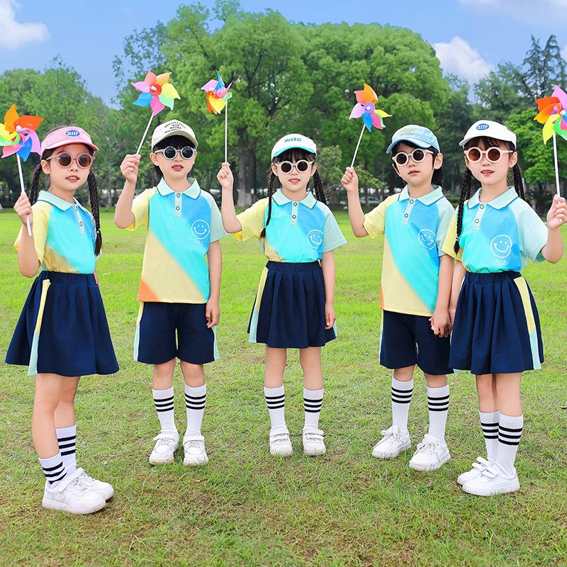 幼儿园园服季校服套装春秋装一年夏级班服三件套小学生运动会服装