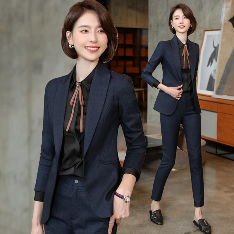 高端西服女正装套装职业装工作服秋冬高级感白领商务西装外套面试