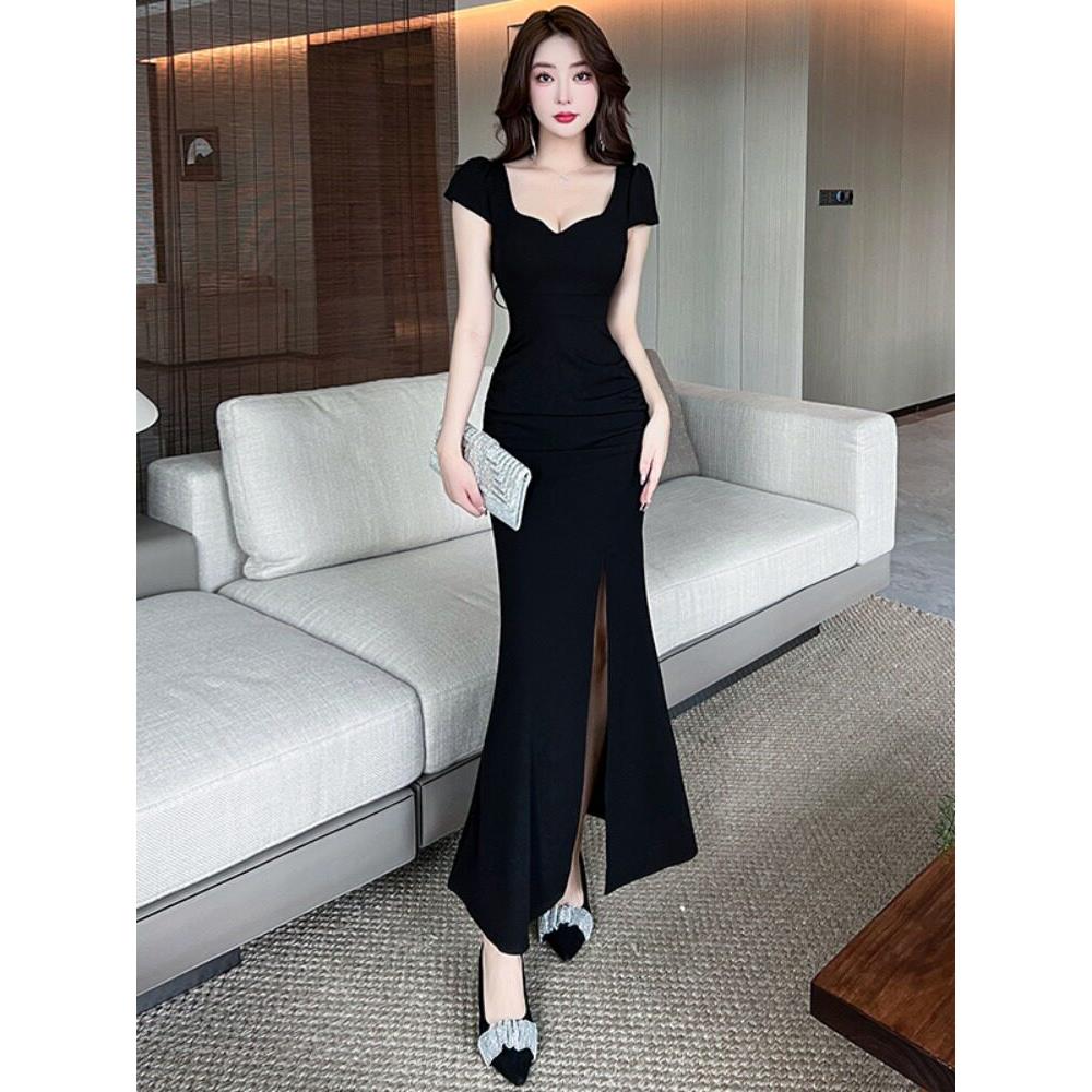 性感晚礼服女桑拿足浴按摩水疗技师夜总会工作服长裙夜总会服装