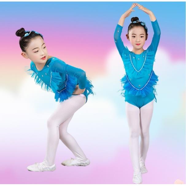 泳气演出服舞蹈服儿童舞台服装幼儿园小学表演服装弹力泳衣头饰新