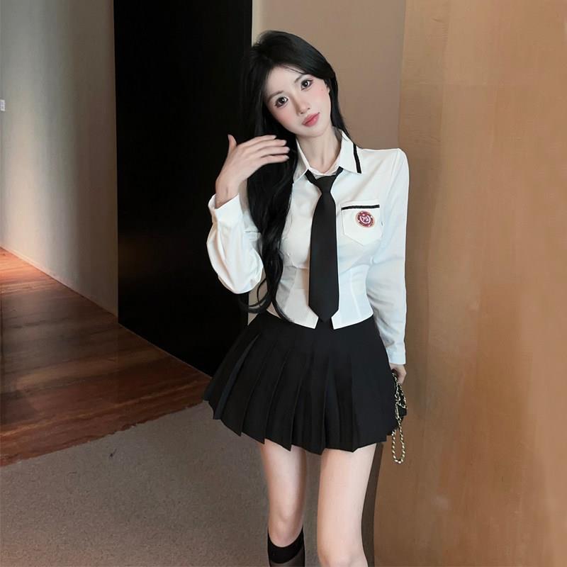 学院风制服套装女秋冬减龄柔式技师足浴按摩工作服夜场女装