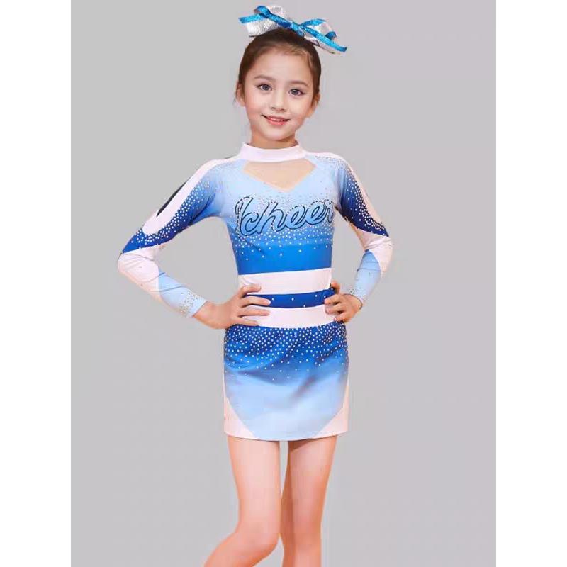 儿童啦啦操比赛服拉拉队演出服中小学生花球竞技啦啦操运动会服装