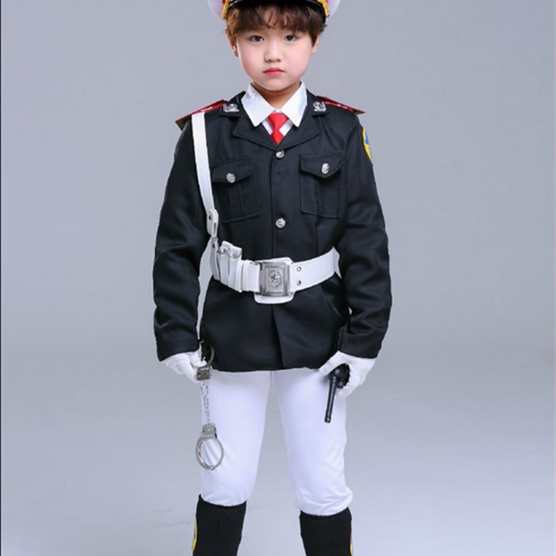 万圣节黑猫警长衣服cosplay黑猫警长演出服儿童成人黑猫警长套装
