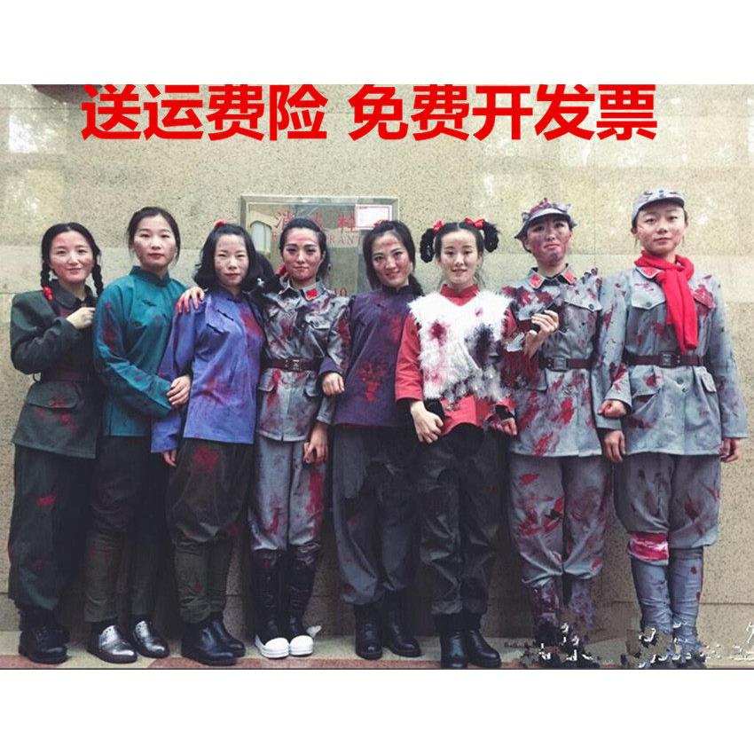 八女投江舞蹈演出服装经典话剧民族舞蹈演出服舞台表演服装现代剧