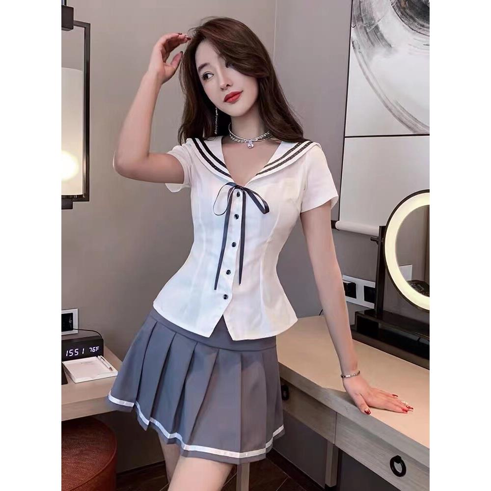 足浴养生技师工作服女气质美容沐足桑拿按摩师新款足疗衬衫套装