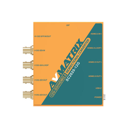 AVMATRIX迈拓斯 SC2020-12G SDI/HDMI双向互转广播级4K视频转换器