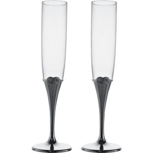 【刻字】WEDGWOOD王薇薇VeraWang幸福无限香槟杯结婚礼物高脚酒杯