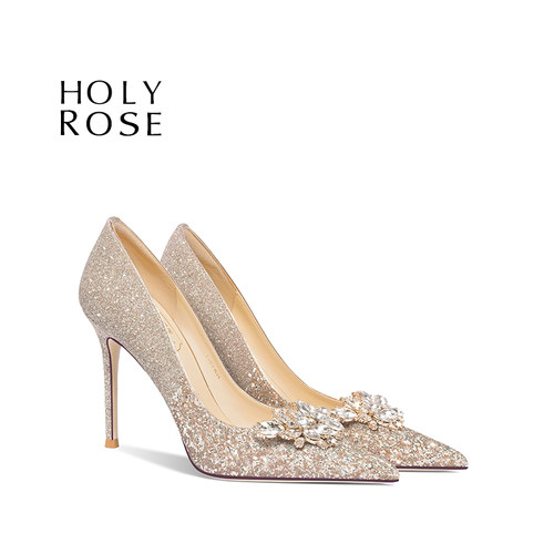 HolyRose法式礼服鞋仙女风水钻