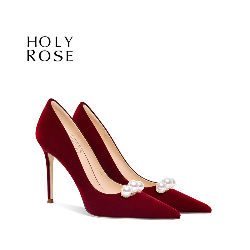 holyrose婚鞋秀禾婚纱两穿