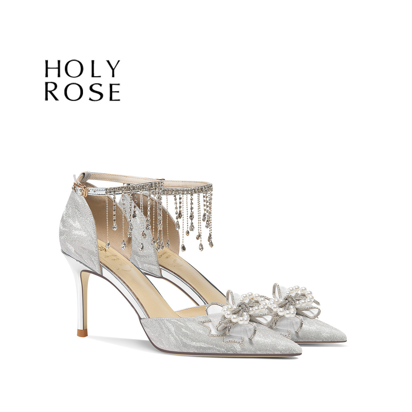 HolyRose公主风蝴蝶结高跟鞋
