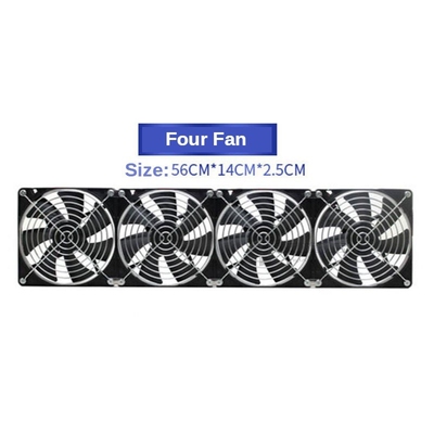 Gusa 14CM High Speed Fan Cabinet Power Amplifier Phone Contr