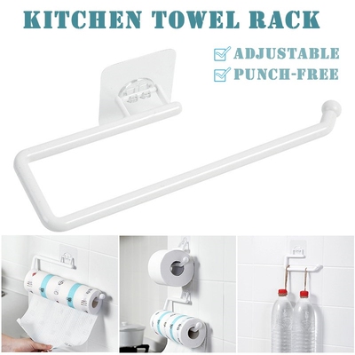 Toilet Paper Holder Tissue Rack Wall Mounted Kitchen Roll P