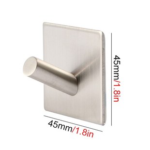 3M Self Adhesive Wall Door Back Hooks Heavy Duty Stainless S