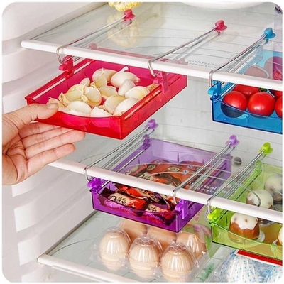 2pcs Practical Refrigerator plastic storage box drawers orga