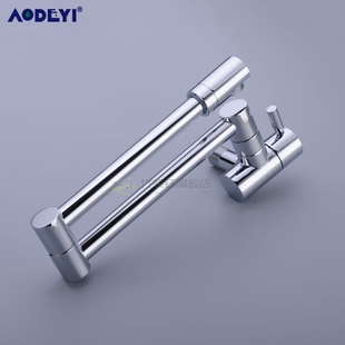 s Wall Mounted Kitchen Faucet Pot Filler Faucet Swivel Foldi