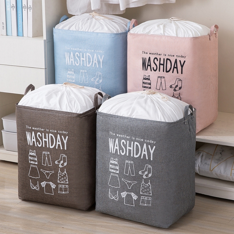 Foldable Clothes Storage Box Portable Clothes Organizer