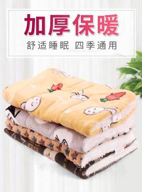 Dog leep under quilt, pet blanket to keep warm in winter