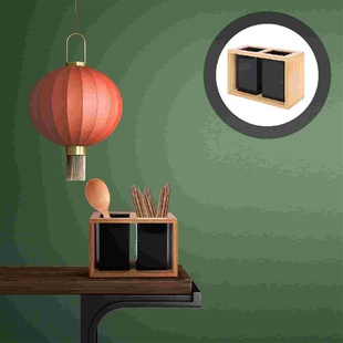 Bamboo Flatware and Utensil Organizer Caddy Tableware