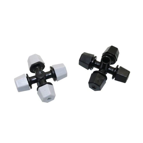 Cross Fog Nozzle Mist Sprayer Head with 6 mm Interface Agric