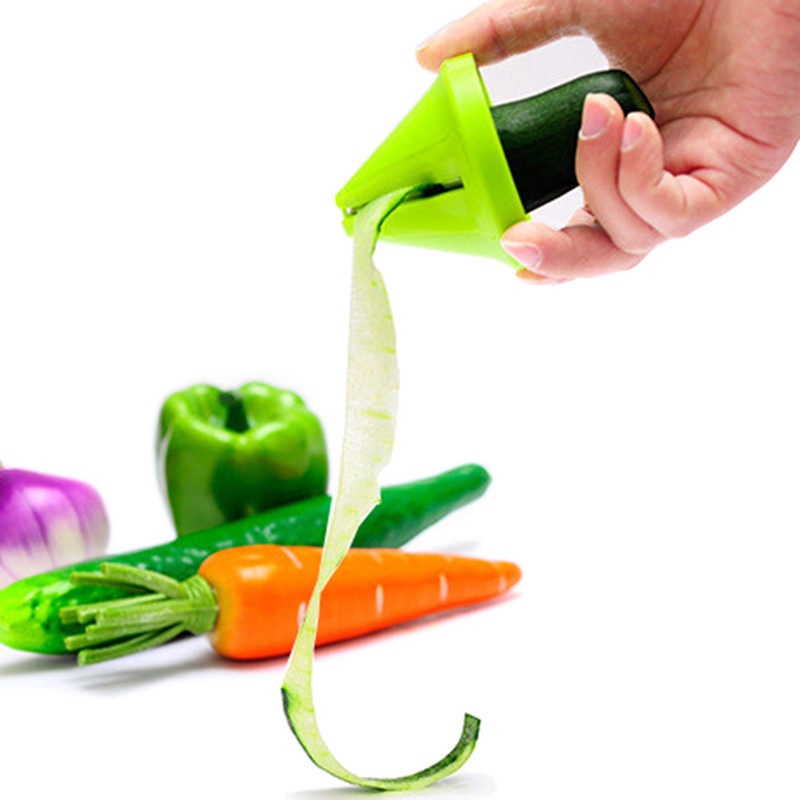 funnel model spiral slicer vegetable shred carrot radish