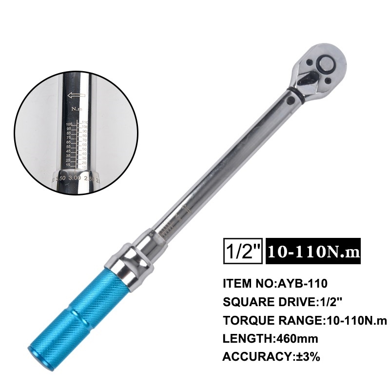 350N.m 1/2  Inch Square Drive Preset Adjustable Torque Wren