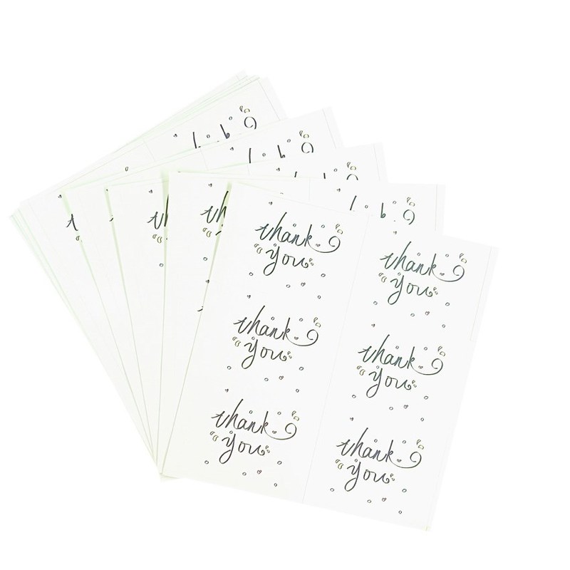 600pcs/lot Seal Label er hank You Rectangle Sealing ers Scra