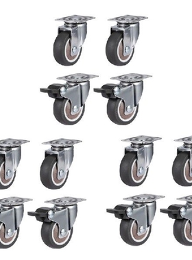 12Pack 2Inch Furniture Crib Casters Cabinet Clamp With