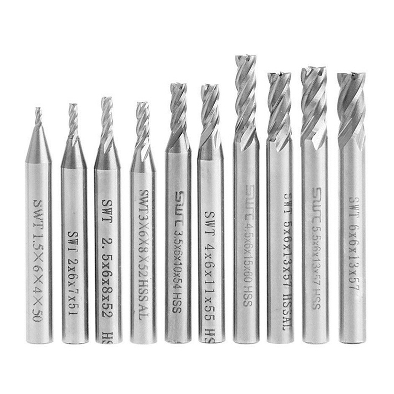 10pcs Deep Hole Wear Resistant Long Life Cutter Straight