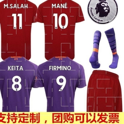 LiverpooL footbALL jerSey 1819 SALAh kidS AduLt Suit Soccer