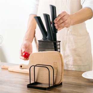 A multi-purpose knife rack, iron kitchen boiler, plating pla
