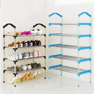 Multi Layer Metal Standing Shoe Rack Shoes Portable Storage