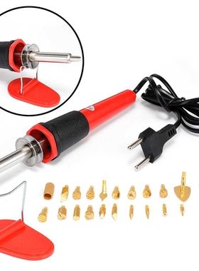 26pcs Pyrography Tools Wood Burning Iron Pen Tip Kit Set 220