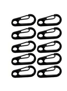 Relefree 10 Pcs Carabiner Stainless Steel EDC Keychain Hiki