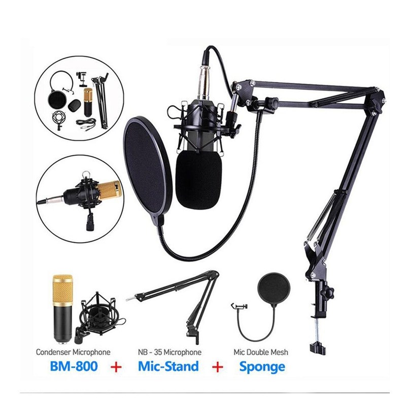 Bm 800 Karaoke Condenser Microphone Mic For Pc Studio Microp